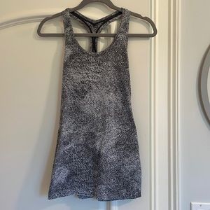 Lululemon Racerback Tank Top Black/White Size 6
